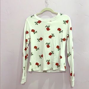 Rose long sleeve tee